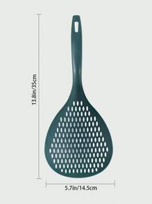1pc Large Long Handle Colander Spoon,  Heat Resistance Noodle Strainer, Noodle Scoop, Kitchen Strainer
