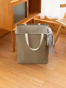 1pc Foldable Plain Laundry Hamper - Ginger - View 4