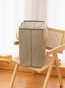 1pc Foldable Plain Laundry Hamper - Ginger - View 5