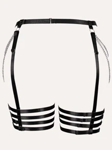 Plus Chain Detail Bow Front Harness Garter