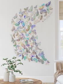 48 piezas Pegatina de mariposa hueco - Multicolor - Ver 6