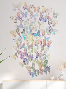 48 piezas Pegatina de mariposa hueco - Multicolor - Ver 7