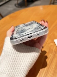 Figure Graphic Clear Phone Case - Multicolor - View 4