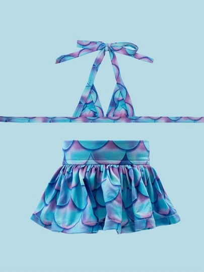 2pcs Swimsuit Design Pet Summer Bikini Pet Costume Halloween Halloween Costumes