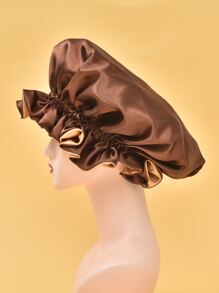 Mũ trùm tóc satin - Cà phê nâu - Xem 4