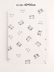 1 pieza Tela DIY con patrón de gato - Multicolor - Ver 5