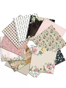 24 piezas Papel material con patrón mixto al azar - Multicolor - Ver 2