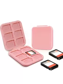 Solid Game Card Case Compatible With Nintendo Switch - Pink - View 2