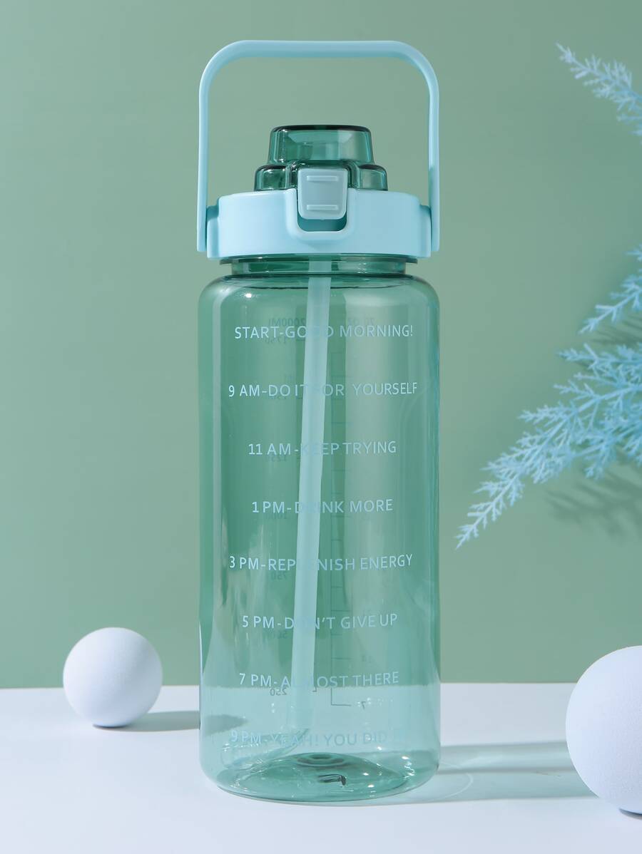 1 pieza Botella de agua grande - Verde - Ver 1