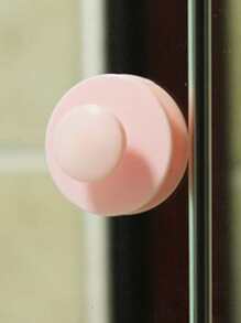 1pc Tay nắm cửa an toàn màu rắn - Hồng - Xem 7