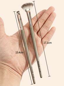 MAANGE Set de 6 piezas de brochas de maquillaje profesionales para ojos, herramientas de maquillaje con fibra suave para un fácil transporte, incluye brocha para sombra de ojos, brocha difuminadora, brocha para cejas, brocha para viaje, set de brochas, kit de brochas de maquillaje, set de maquillaje completo, set de brochas de maquillaje, kit de maquillaje completo, kit de brochas, set de brochas de maquillaje, set de regalo de maquillaje - Champán - Ver 4