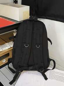 Balo chống thấm nước, di động, có dây rút trang trí, có ví đựng tiền xu, Balo cho học sinh mới, Túi đeo vai dung tích lớn, Balo cho học sinh trung học cơ sở tại khuôn viên trường, Đồ dùng học tập, Balo đi học, Cặp đi học, Balo đi học, Balo đi học, Balo đi học, Balo đi học, Cặp sách đi học, Balo lớn, Balo đi học, Túi đi học, Nhẹ, Phù hợp cho nữ sinh viên đại học, Tân binh & Nhân viên văn phòng, Hoàn hảo cho ngày đầu tiên đi học, Đại học, Trung học cơ sở, Trung học phổ thông - màu đen - Xem 3