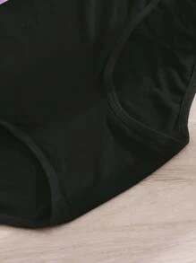 Plus 3pack Rainbow Striped Tape Waist Panty