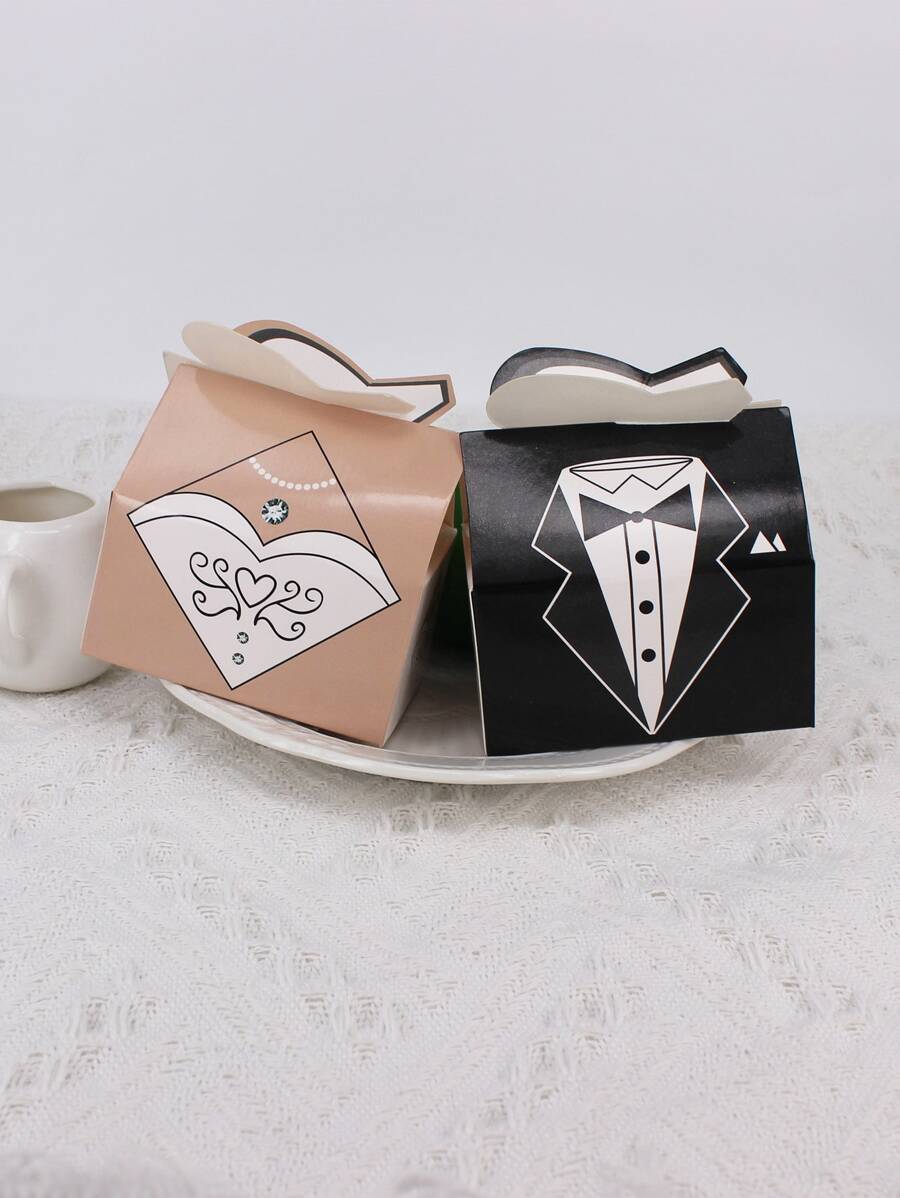 20 piezas Caja de regalo de fiesta de boda - Multicolor - Ver 1