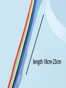 時尚流行男士LGBT撞色手鍊，適合珠寶禮物和時尚外觀 - 彩色 - 查看 4