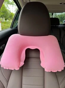 素色車頸枕 - 粉色 - 查看 1