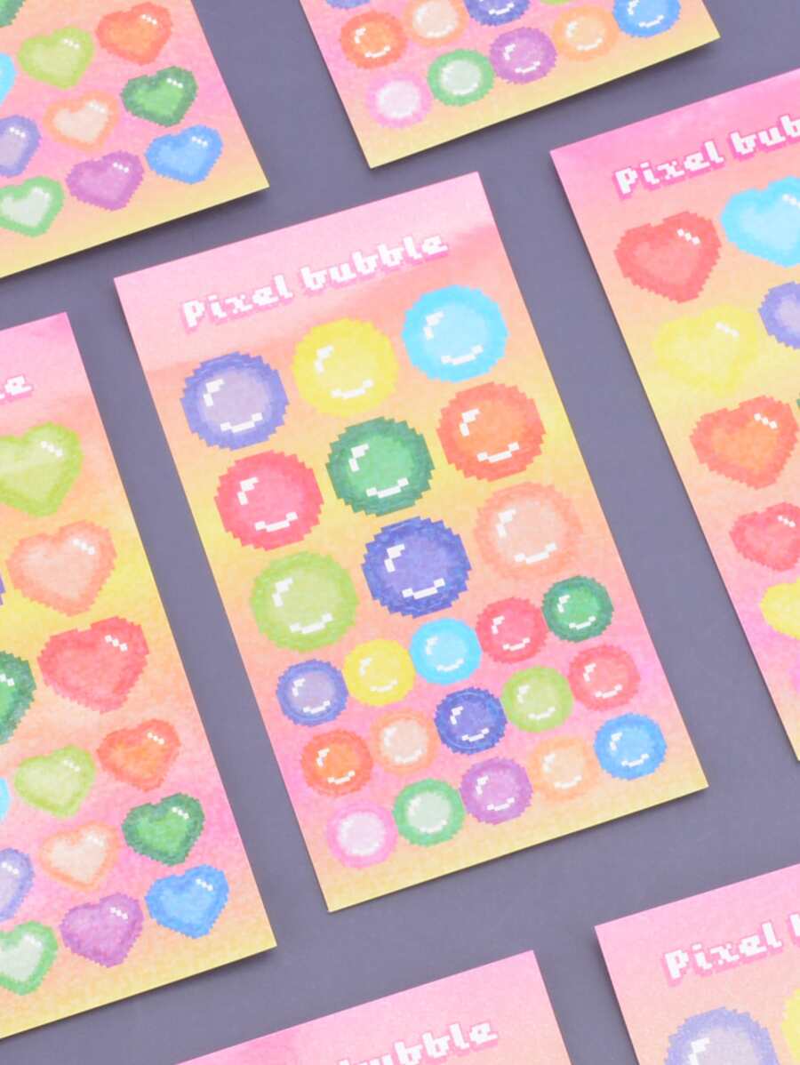 1pc Random Pixel Sticker | SHEIN USA