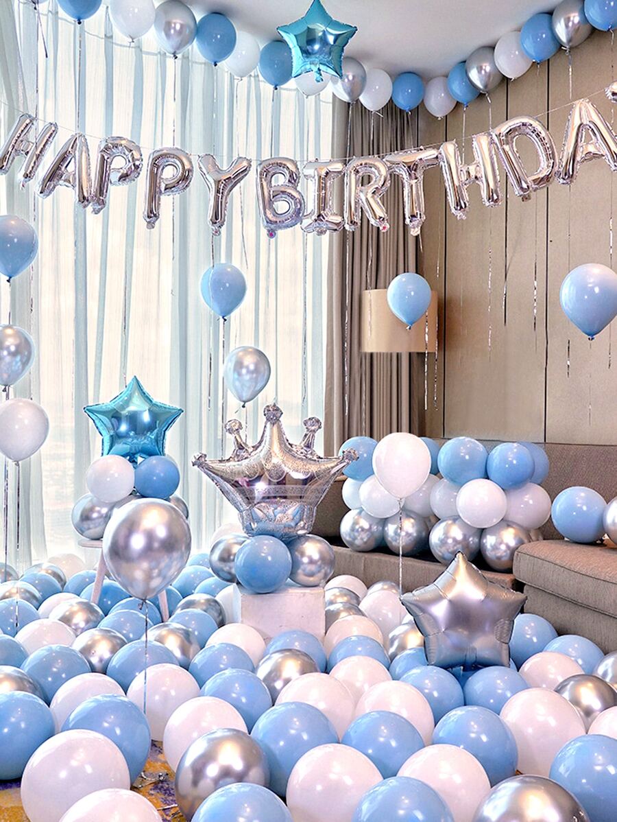 Set de globos decorativos para fiesta de cumpleaños de 84 piezas - Multicolor - Ver 1