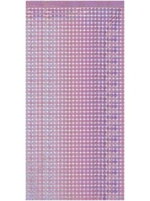 1入組派對方形窗簾 - 粉色 - 查看 2