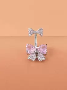 Rhinestone Nơ Trang Trí Rốn Bụng Nhẫn Unisex Thép Không Gỉ Pha Lê Punk Xuyên-Món Quà Trang Sức Cơ Thể Thời Trang Cho Bất Kỳ Dịp Nào - Nhiều màu - Xem 2