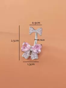 Rhinestone Nơ Trang Trí Rốn Bụng Nhẫn Unisex Thép Không Gỉ Pha Lê Punk Xuyên-Món Quà Trang Sức Cơ Thể Thời Trang Cho Bất Kỳ Dịp Nào - Nhiều màu - Xem 3