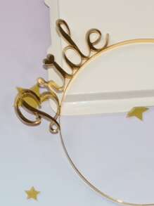 1pc Wedding Party Hair Hoop - Gold - View 4