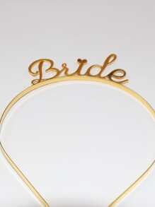 1pc Wedding Party Hair Hoop - Gold - View 6
