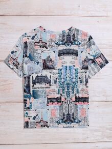 SHEIN LUNE Áo thun nữ Slogan Tất cả trên in Giải trí - Nhiều màu - Xem 2