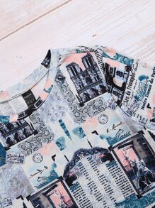 SHEIN LUNE Áo thun nữ Slogan Tất cả trên in Giải trí - Nhiều màu - Xem 5