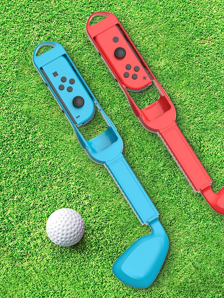 2 piezas Empuñadura de palo de golf desmontable compatible con Nintendo Switch - Multicolor - Ver 1