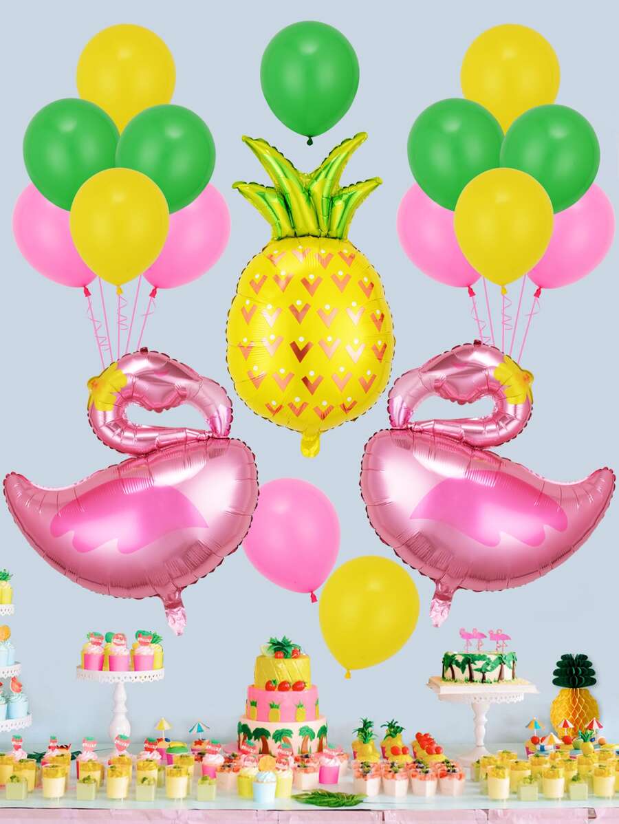 Bộ khinh khí cầu thiết kế 18 chiếc Flamingo - Nhiều màu - Xem 1