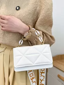 Lightweight,Business Casual Ladies stylish minimalist design embossed mini plaid flap square bag quilted hand bag For Teen Girls Women College Students,Rookies & White-collar Workers Perfect for Office,College,Work ,Business,Commute,Outdoors, Travel, Outings