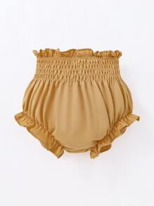 Đồ dưới đáy Bé Xù Quần paper-bag màu trơn - Lạc đà - Xem 1