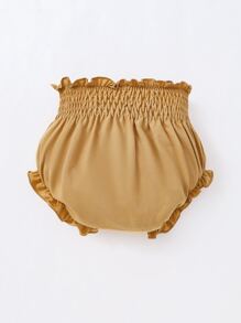 Đồ dưới đáy Bé Xù Quần paper-bag màu trơn - Lạc đà - Xem 2