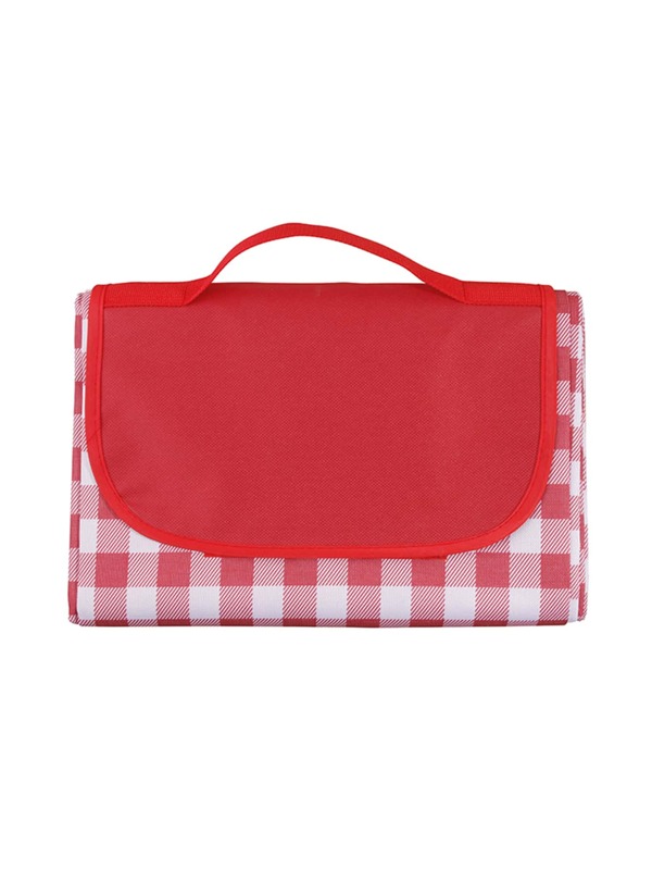 1pc Waterproof Picnic Mat, Oxford Cloth Gingham Print Outdoor Blanket For Grass SHEIN USA