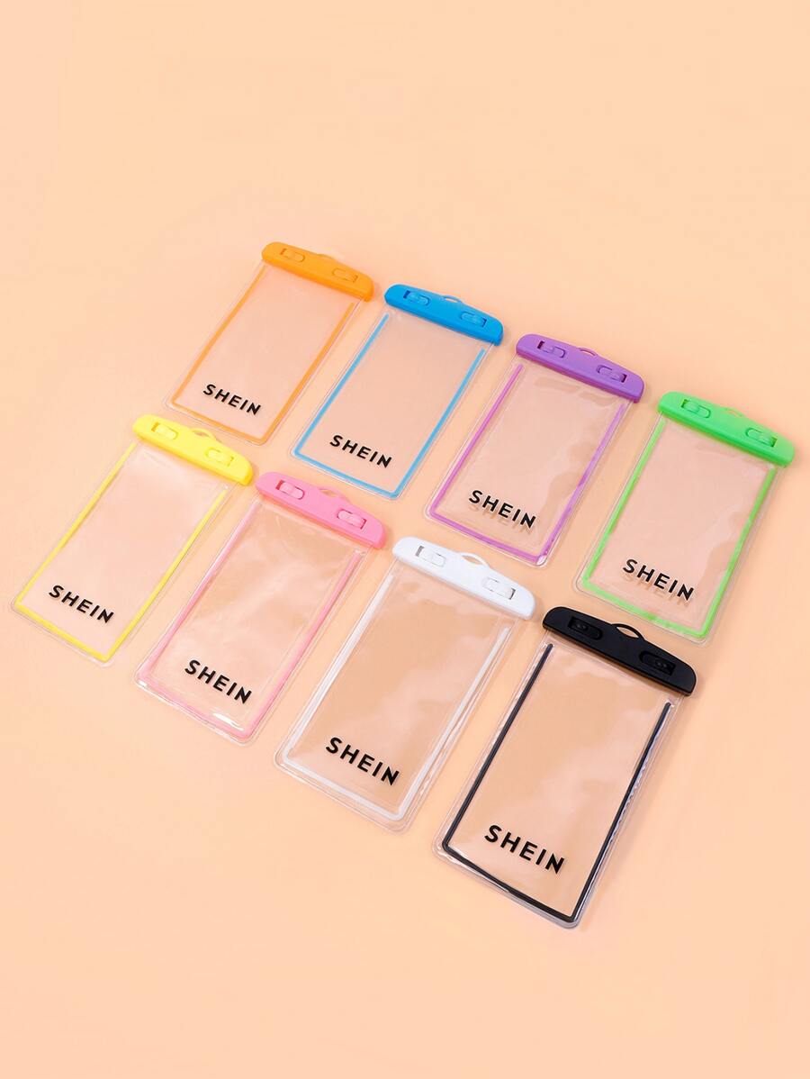 SHEIN Logo Random Color Clear Waterproof Pouch Bag - Clear - View 1