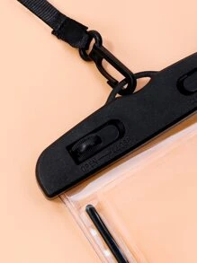 SHEIN Logo Random Color Clear Waterproof Pouch Bag - Clear - View 3