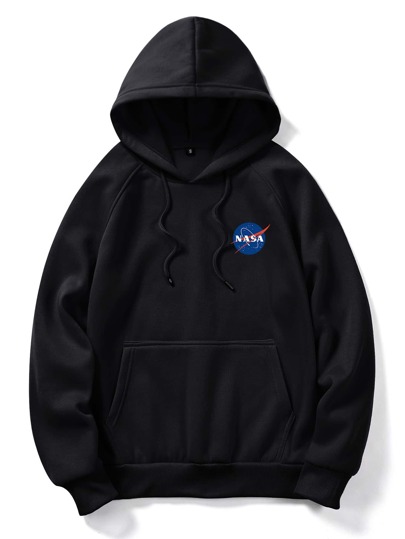 Prep Men Kangaroo Pocket Letter Graphic Hoodie, School