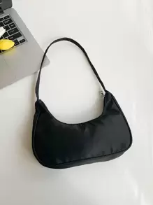 Halbmond-Stil Damen Umhängetasche mit Herzförmiger Tragekette