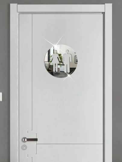 1 Stück abnehmbare Acryl Badezimmer Trennwand Spiegelaufkleber, wasserdicht & feuchtigkeitsbeständig Badezimmer Trennwandaufkleber für Hotel, Einkaufszentrum, Zuhause, einfache Installation Wandspiegel Wanddekoration Raumdekoration Spiegel für Zimmer Wohndekoration Badezimmerdekoration Wohnzimmerdekoration