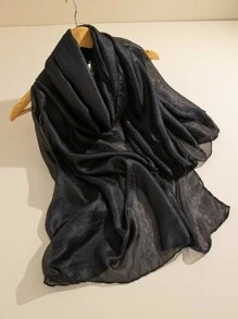 Khăn quàng rắn tối giản - màu đen - Xem 1