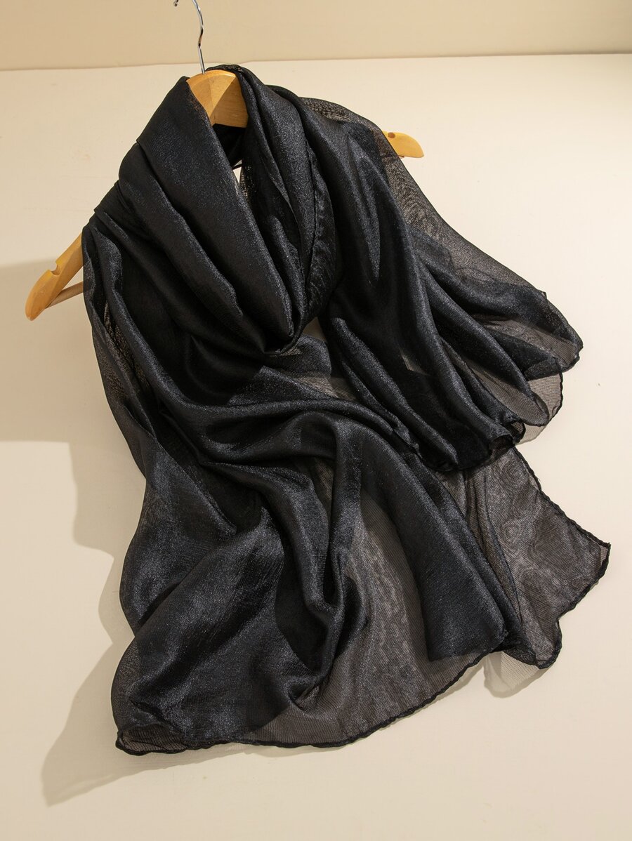 Khăn quàng rắn tối giản - màu đen - Xem 1