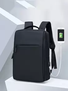 1入組 16 英寸素色書包書包書包書包背包學校背包筆記本電腦包電腦包書包背囊單肩包旅行包運動包書包學習用品高中高中生大學生初中生中學生研究生大學生學校用大學商務戶外徒步旅行露營運動