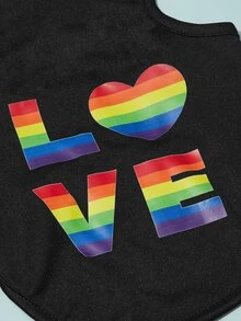 PETSIN 1入組LGBT字母圖案印花寵物背心 - 彩色 - 查看 6