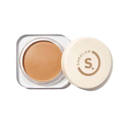 SHEGLAM 全遮瑕粉底霜 杏仁味 持久無瑕保濕粉底霜 控油 色彩校正 遮瑕膏 無毛孔 遮瑕 不油膩 不結塊 更柔滑的粉底霜 粉底霜 品牌 美容 化妝 化妝品 適合女性與女孩 完美搭配夏季春季 Y2K 時尚 流行 生日 母親節禮物 假期 派對準備就緒 最佳顏色