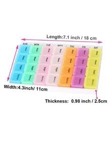 1 pieza Caja de almacenamiento medicamento - Multicolor - Ver 3