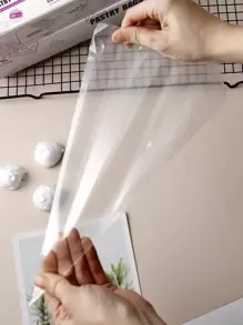 50 piezas Bolsa de pastel desechable - Blanco - Ver 5