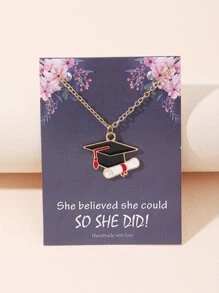 Vòng cổ mặt dây chuyền mũ cử nhân - Nhiều màu - Xem 1