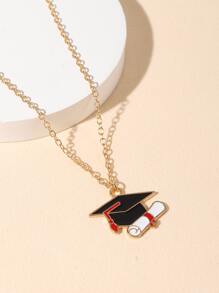 Vòng cổ mặt dây chuyền mũ cử nhân - Nhiều màu - Xem 2