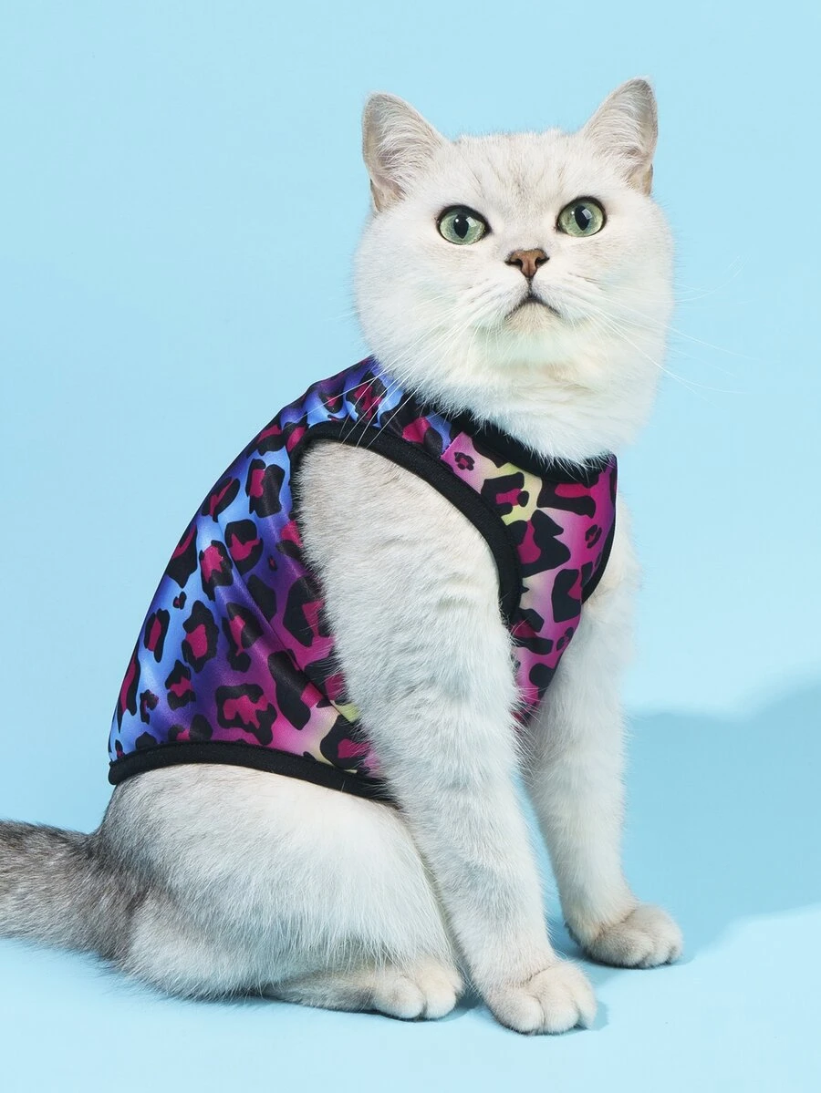 PETSIN 1 leopardmönstrad husdjursväst - Multifärgad - Visa 1